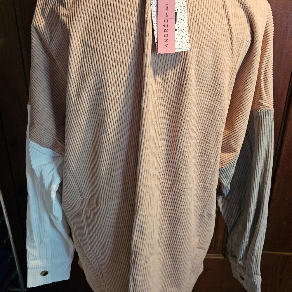 Andree By Unit Colorblock Corduroy Shacket - image 8